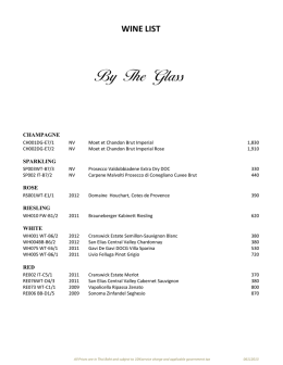 WINE LIST