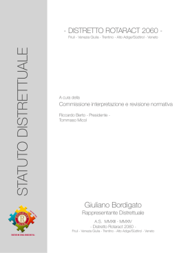 Statuto Distretto Rotaract 2060 firmato
