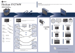FlexScan EV2736W Guida di installazione