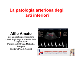 La patologia arteriosa degli arti inferiori