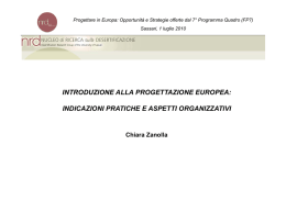 introduzione alla progettazione europea