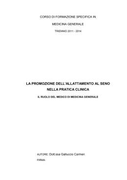 TESI CORSO MMG CARMEN - Azienda Sanitaria Locale della