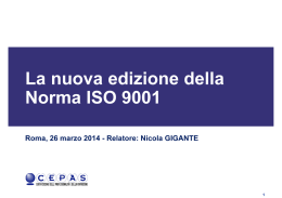 La nuova edizione della Norma ISO 9001