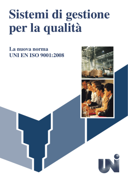 norma UNI EN ISO 9001:2008
