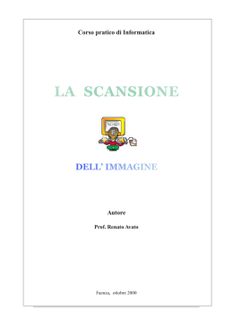 LA SCANSIONE - Renato Avato