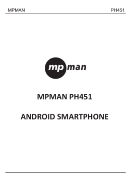 MPMAN PH 451 ANDROID SMARTPHONE