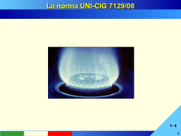 Impianti gas domestici e similari - Normativa UNI