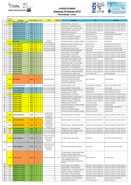 clicca qui per scaricare il time table con il programma predisposto