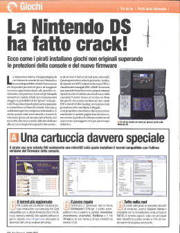 La Nintendo DS ha fatto crack!