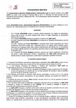 Convenzione Sportiva