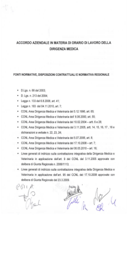 Accordo Orario Lavoro Aosp Modena