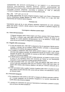 Convenzione con Associazione Genitori