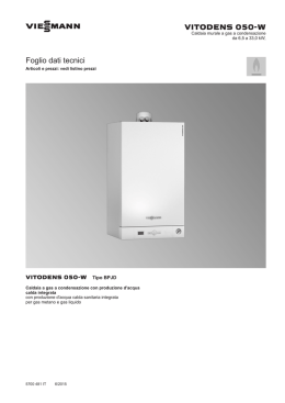 Vitodens 050-W - Idrocalor Service snc