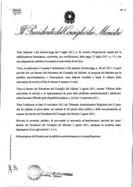 Visto, in particolare, il comma 4 dell`articolo 2 del predetto decreto
