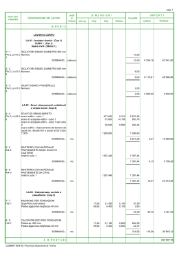 pag. 1 Num.Ord. unit&agrave; DIMENSIONIIMPORTI TARIFFA