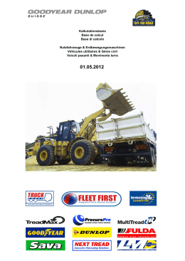 Preisliste Goodyear-Reifen Brutto LKW (Lastwagen) und
