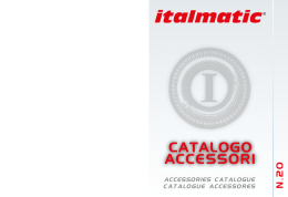 CATALOGO ACCESSORI - Italmatic-asia