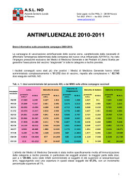 campagna antinfluenzale 2010/2011