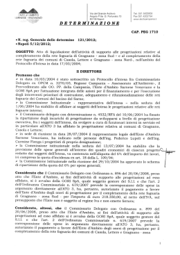 DETERMINAZIONE - Ente d`Ambito Sarnese Vesuviano