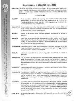 Scarica il documento - Parco Nazionale d`Abruzzo Lazio e Molise