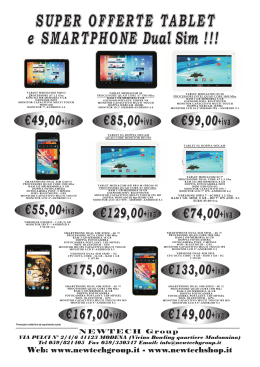 SUPER OFFERTE TABLET e SMARTPHONE Dual Sim !!!