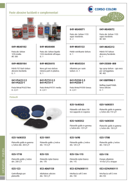 Paste abrasive lucidanti e complementari