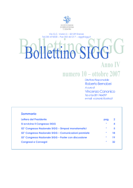 Numero 10, Ottobre 2007