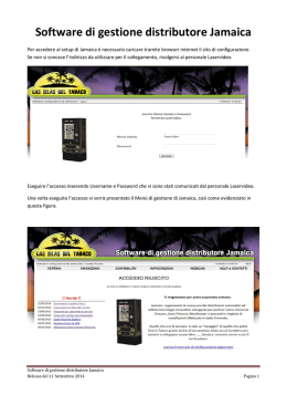 Software di gestione distributore Jamaica
