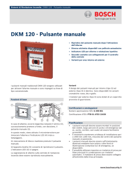 DKM 120 - Pulsante manuale