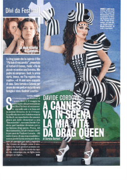 La drag queen che ha ispirato il ﬁlm