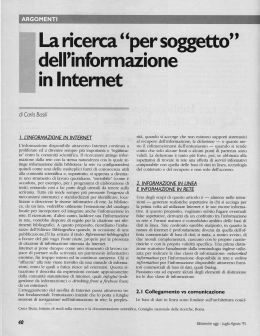 Laricerca"pgrso - Biblioteche oggi