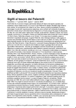 Sigilli al tesoro dei Palermiti - Repubblica.it >> Ricerca Page 1 of 2