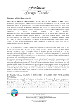 Newsletter n30 - Fondazione Giuseppe Tatarella