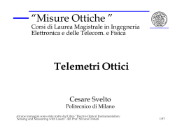 Telemetri Ottici - Home page docenti