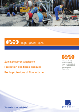 Zum Schutz von Glasfasern Per la protezione di fibre