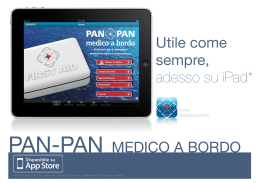 PAN-PAN MEDICO A BORDO Utile come sempre, adesso su iPad*