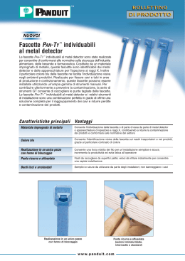 Fascette PAN-TY ™ individuabili al metal detector