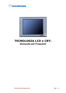 CHE COS`E` UN DISPLAY LCD A SCHERMO PIATTO?