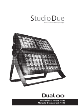 User manual for art. 1406 Manuale d`uso per art