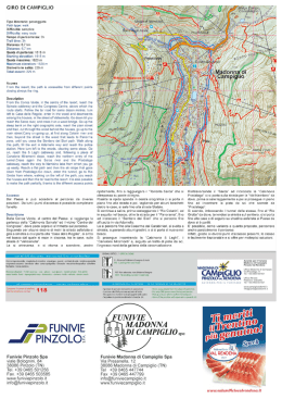 Page 1 GIRO DI CAMPIGLIO Tipo itinerario: passeggiata Path type