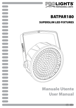 Manuale Utente User Manual BATPAR180