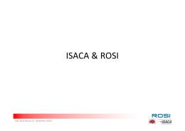 ISACA & ROSI