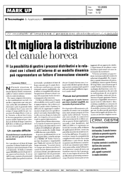 Mark Up &ndash; HORECA