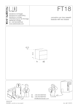 comodino con due cassetti bedside With two drawer