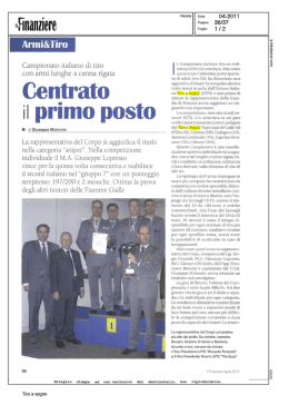 Il finanziere 07.06 - Unione Italiana Tiro a Segno
