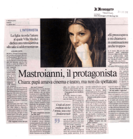 Mastroianni, il protagonista