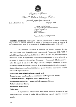 white list palermo - Panzica Costruzioni