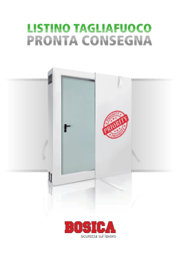 Listino Tagliafuoco Pronta Consegna