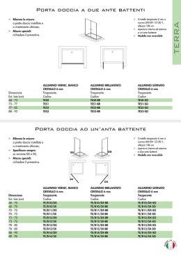scheda tecnica Terra porta a due ante battenti