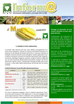 MAIS - DISERBO POST - Associazione Nazionale Bieticoltori